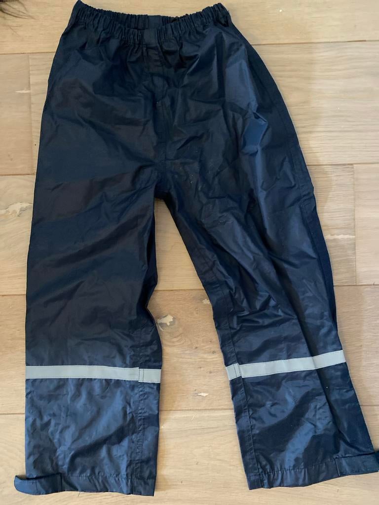 Hema Regenbroek Donkerblauw Maat 122/128, Ophalen, Gebruikt, Jongen of Meisje, Broek