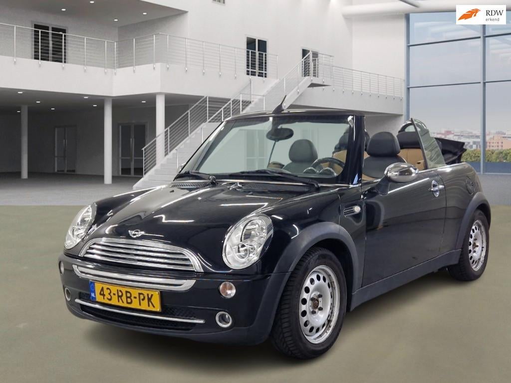 Mini Mini Cabrio 1.6 Cooper Chili PSENSOR LEDER 2 X SLEUTELS, Auto's, Voorwielaandrijving, Gebruikt, 4 cilinders, Cabriolet