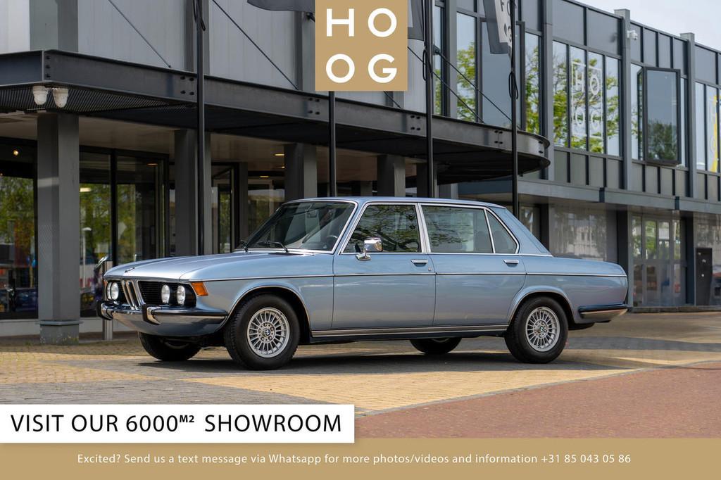 BMW E3 3.0 Li (bj 1977, automaat), Auto's, Oldtimers, Bedrijf, Te koop, BMW, Benzine, Sedan, Automaat, Origineel Nederlands, Blauw