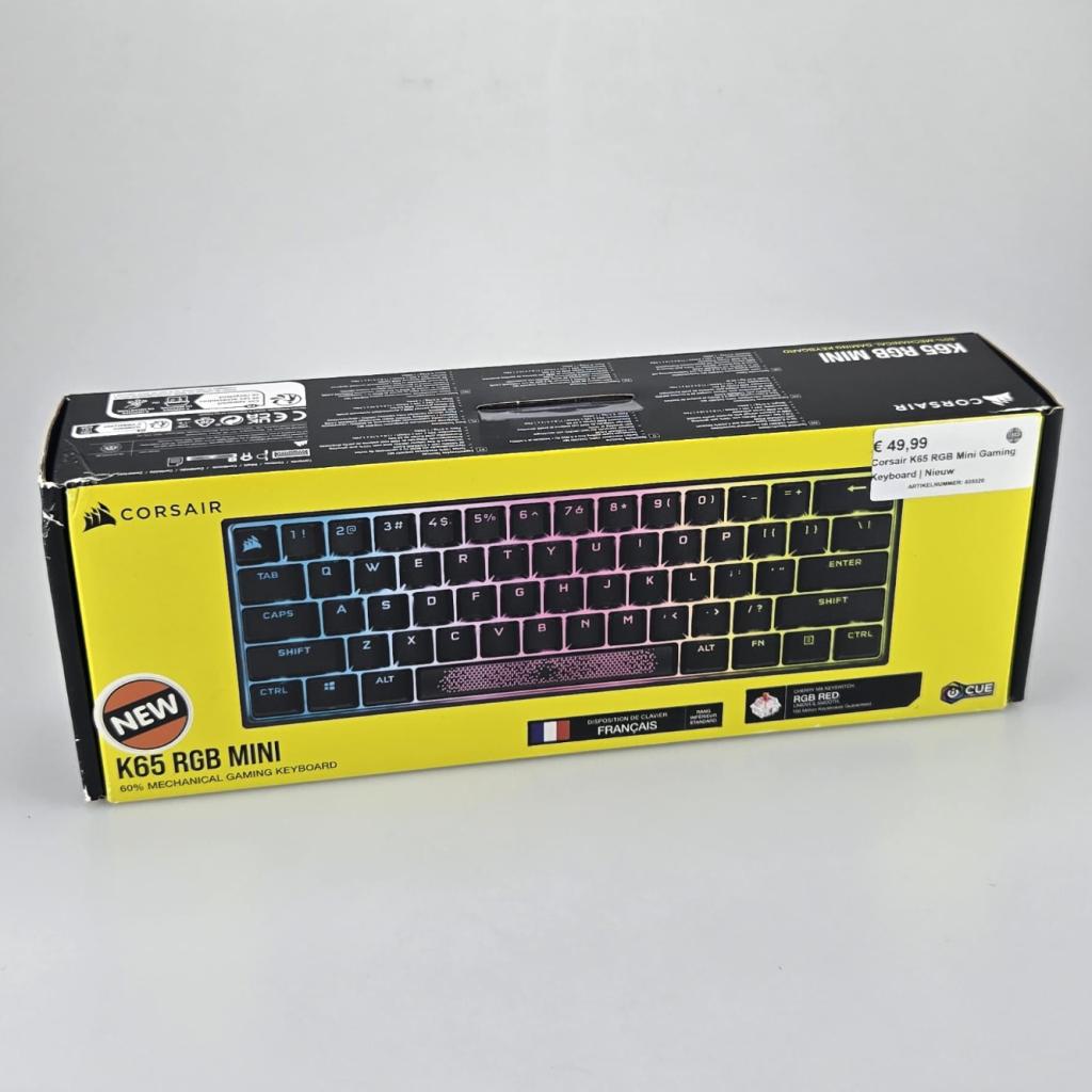 Corsair K65 RGB Mini Gaming Keyboard | Nieuw | FR indeling, Corsair, Nieuw, Support@Corsair.com, Corsair GmbH
Landshuter Allee 10
80637 Munich
Germany