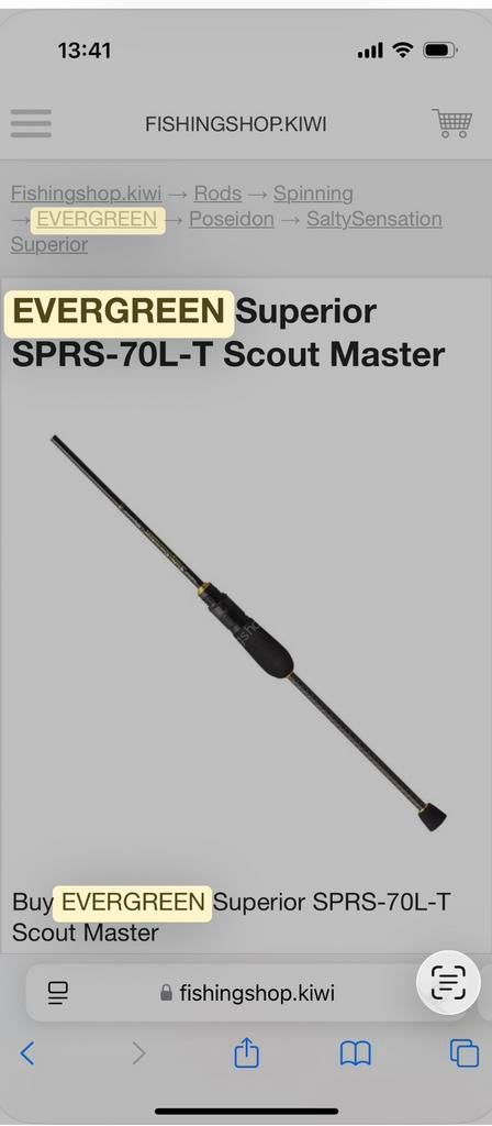 Evergreen street/ ultralicht fishing japan, Ophalen, Zo goed als nieuw, Molen