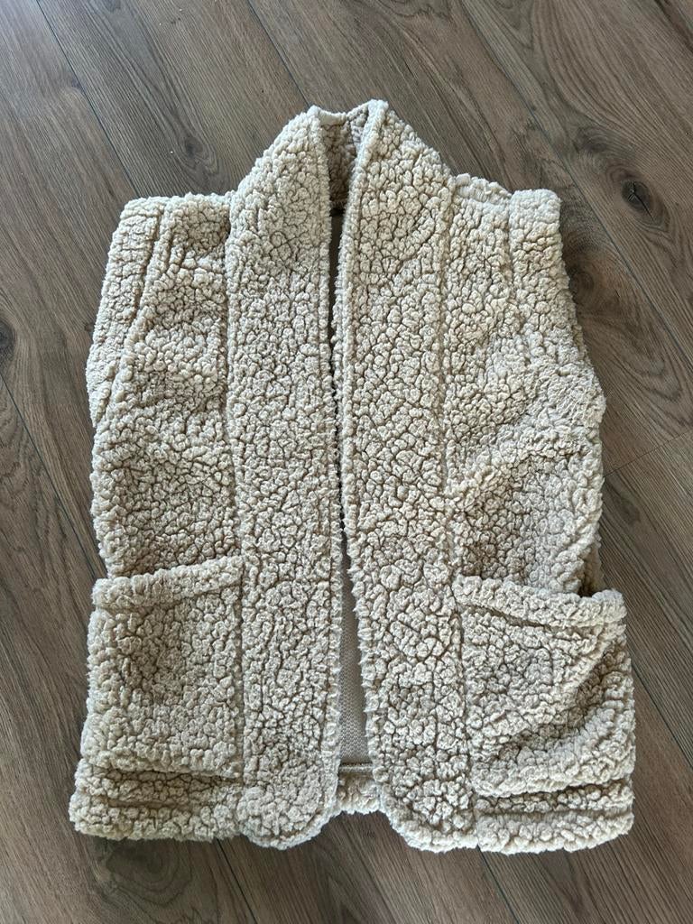 Teddy vest maat S/M, Ophalen of Verzenden, Zo goed als nieuw, Maat 36 (S), Beige
