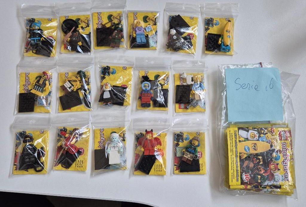 Lego minifigs (minifiguren) serie 16, Ophalen of Verzenden, Zo goed als nieuw, Complete set, Lego