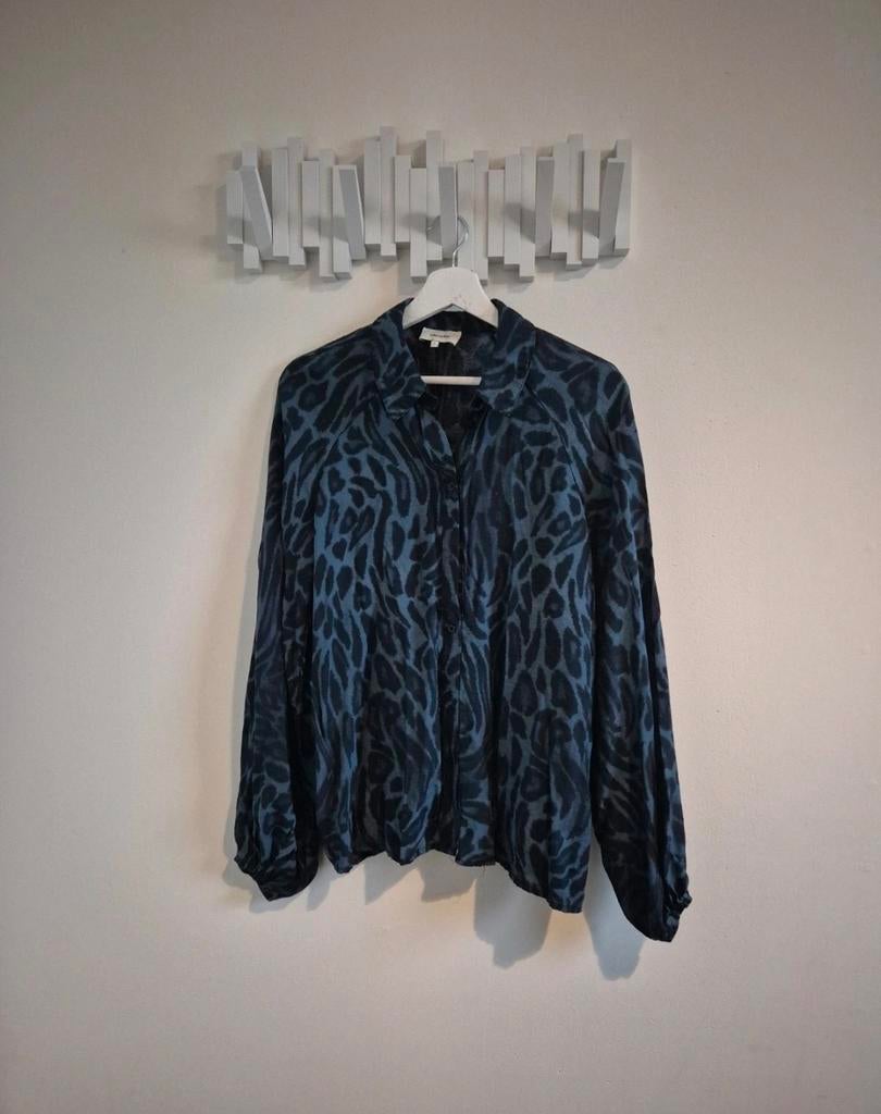 Blouse merk Shoeby maat L, Ophalen of Verzenden, Zo goed als nieuw, Maat 38/40 (M), Blauw