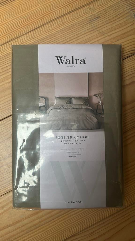 Walra Forever Cotton Eenpersoons Dekbedovertrek - Nieuw!, Dekbedovertrek, Nieuw, Ophalen of Verzenden, Overige kleuren