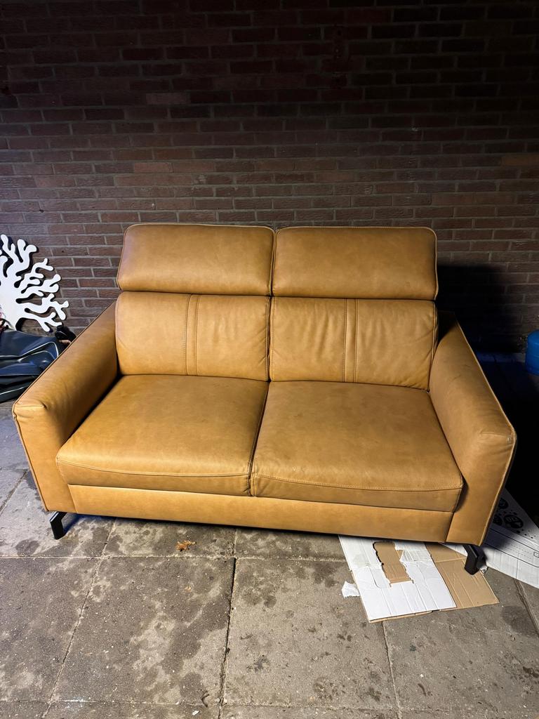 Mooie verstelbare 2 zitter bank, Ophalen, Zo goed als nieuw, 75 tot 100 cm