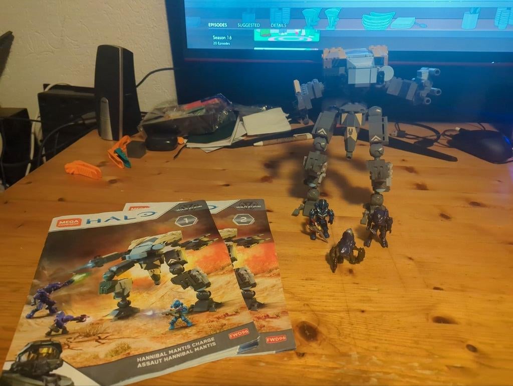 Halo Mega Bloks Hannibal Mantis Set. Compleet, Ophalen of Verzenden, Zo goed als nieuw, Megabloks