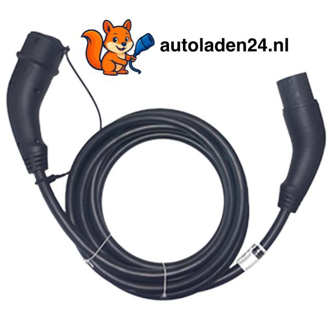 Zaptec Laadkabel 5 meter - type 2, Ophalen of Verzenden, Nieuw, Laadkabel