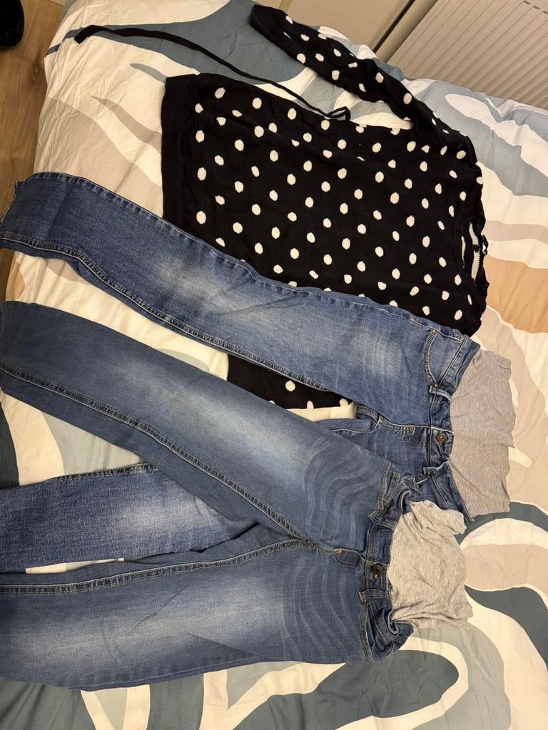 Zwangerschapskleding maat xs/s, Kleding | Dames, Positiekleding, Ophalen, Zo goed als nieuw, Maat 34 (XS) of kleiner, Broek of Spijkerbroek