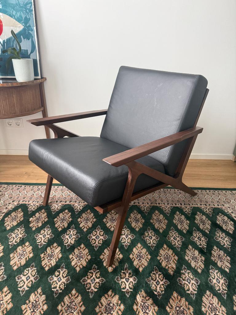 Lounge chair, Huis en Inrichting, Fauteuils, Ophalen, Gebruikt, 75 tot 100 cm, 75 tot 100 cm