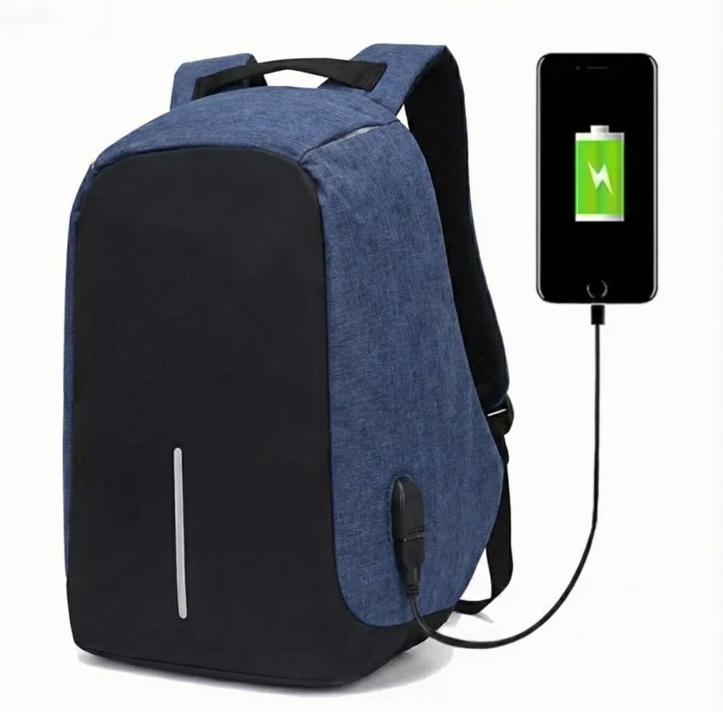 Stijlvolle anti diefstal rugzak met USB-oplaadpoort, Overige merken, 25 tot 40 cm, Ophalen of Verzenden, Zo goed als nieuw