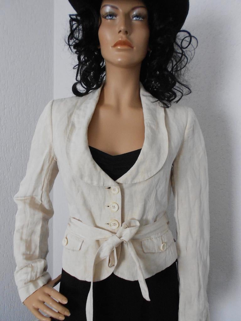 Barn jasje als nieuw beige chique stijlvol colbert 36 S, Kleding | Dames, Verzenden, Beige, Zo goed als nieuw, Jasje