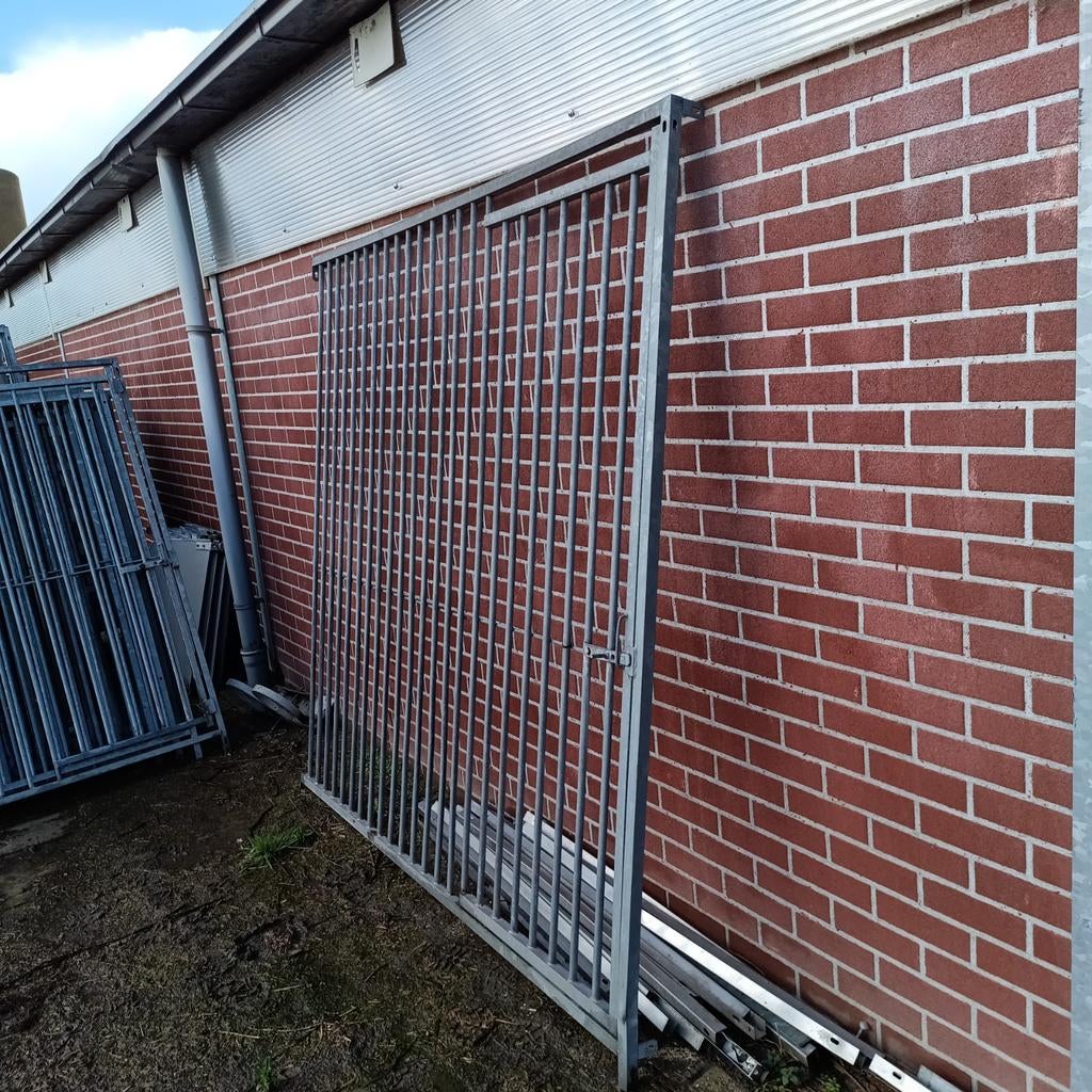 Kennelpaneel 200x200cm deurpaneel hondenkennel ren, Ophalen, IJzer