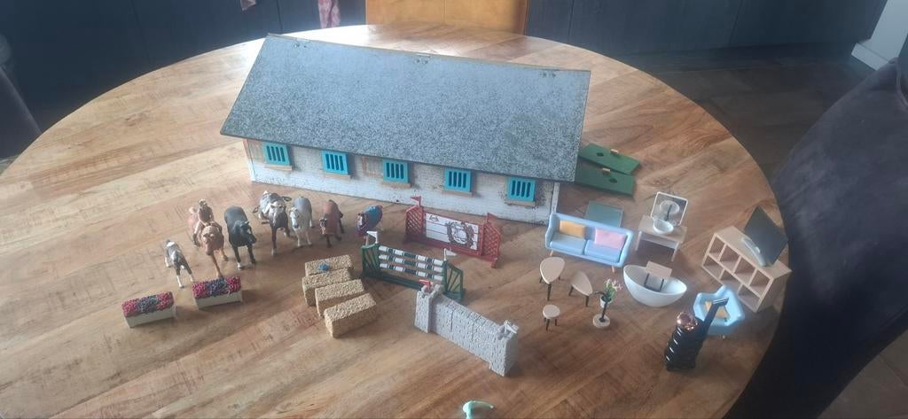 Paardenstal met accessoires, Ophalen of Verzenden, Gebruikt