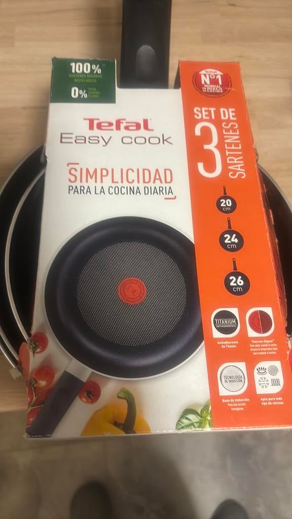 Tefal easy cook. Set van drie pannen, Amsterdam, Info@tefal.nl, Nieuw, Ophalen of Verzenden
