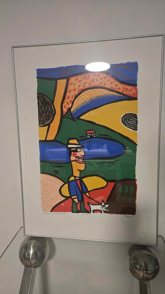 Zeefdruk Clemens Briels -  Lente in Limburg III, Antiek en Kunst, Ophalen of Verzenden