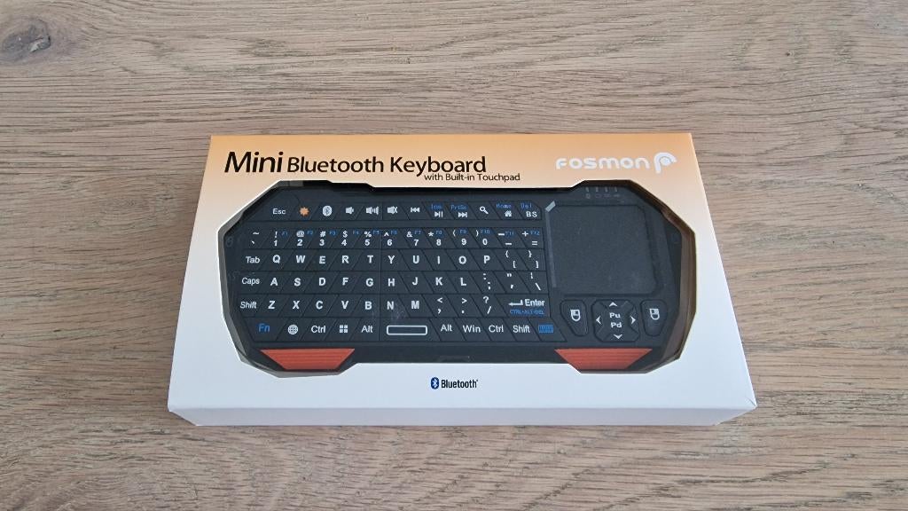 Fosmon Mini Draadloos Toetsenbord (QWERTY), Computers en Software, Toetsenborden, Nieuw, Qwerty, Draadloos, Toetsenbord en muis-set