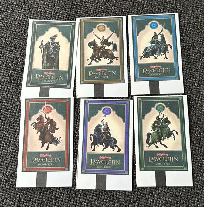Oude Efteling Raveleijn tickets uit 2011, Verzamelen, Efteling, Ophalen of Verzenden, Zo goed als nieuw, Overige typen