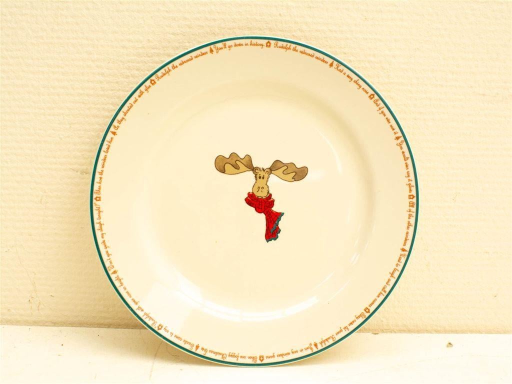 bord met prent van Rudolf de rendier 31713, Gebruikt, Ophalen of Verzenden, Bord(en), Wedgwood