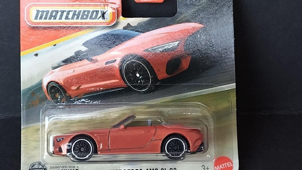 Mercedes Benz SL 63 Amg Orange 1:64 3inch Matchbox Pol, Auto, Verzenden, ., Nieuw