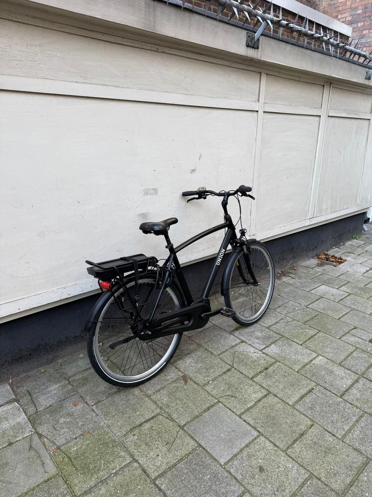 Union elektrische heren fiets bosch middenmoter, Ophalen, Zo goed als nieuw, Overige merken, Versnellingen