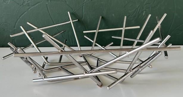 Alessi Blow Up design fruitschaal rvs, Ophalen of Verzenden