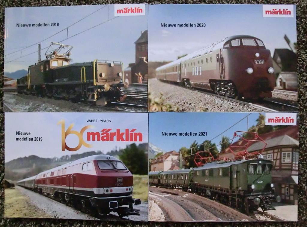 Marklin catalogi Nieuwigheden 2019 - 2022, Wisselstroom, Nieuw, Märklin, Boek, Tijdschrift of Catalogus