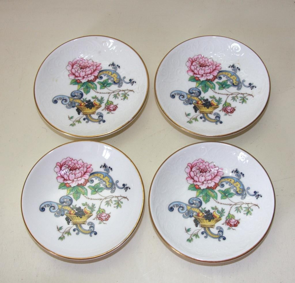 Chelsea Manor schaaltjes/bordjes (9cm) (4x), Antiek en Kunst, Antiek | Servies los, Ophalen of Verzenden