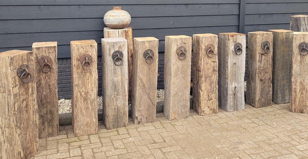 Meerpaal sokkels, Meerpaal Meubel, Meerpalen VANAF € 35,-, Tuin en Terras, Overige Tuin en Terras, Gebruikt, Ophalen