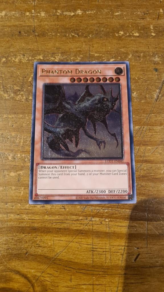 Phantom Dragon LODT-EN041 Ultimate Rare, Ophalen of Verzenden, Gebruikt, Losse kaart, Foil