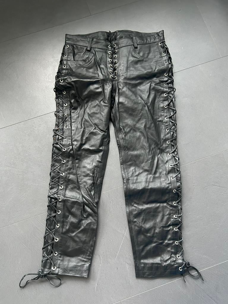 Leren heren broek, Kleding | Heren, Broeken en Pantalons, Ophalen of Verzenden, Nieuw, Zwart