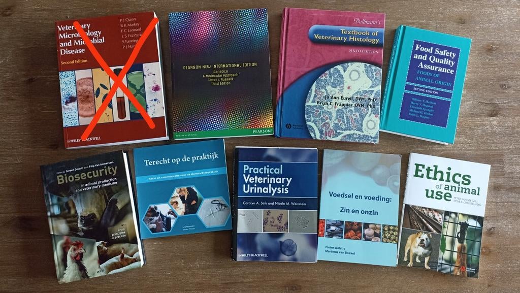 Meerdere diergeneeskunde studieboeken!, Ophalen of Verzenden, Beta, Zo goed als nieuw, WO