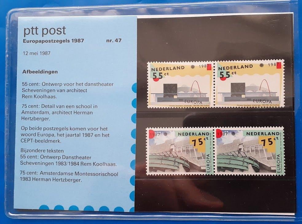 PTT Mapje 47 - Europapostzegels 1987, Postzegels en Munten, Postzegels | Nederland, Verzenden, Na 1940, Postfris