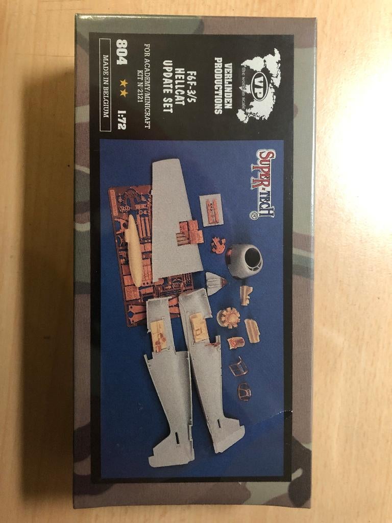 verlinden 804	Update set	voor Hellcat F6F-3/5	schaal 1:72, Overige merken, 1:72 tot 1:144, Nieuw, Ophalen of Verzenden