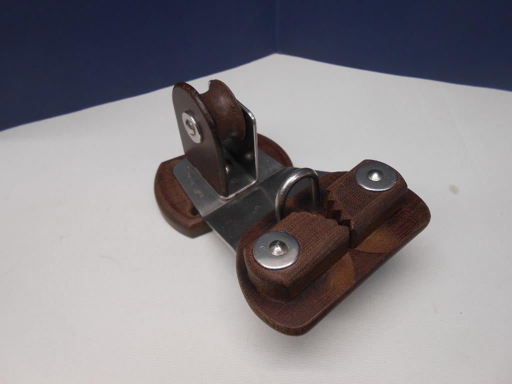 Grootschootblok klem, voetblok, 1-schijfs, tot 10 mm lijn, Watersport en Boten, Accessoires en Onderhoud, Ophalen of Verzenden