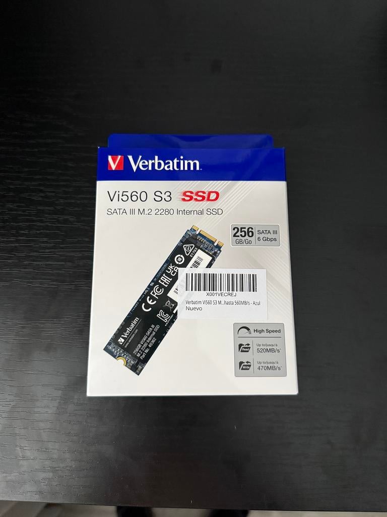 Nieuwe Verbatim 256GB SSD, Intern, SSD, Verbatim, Nieuw