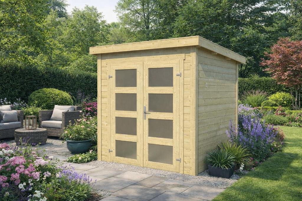 Actieblokhutten NU scherp geprijsd! OP=OP! Snelle levering!, 200 tot 400 cm, 3 ramen of meer, Blokhut, Nieuw