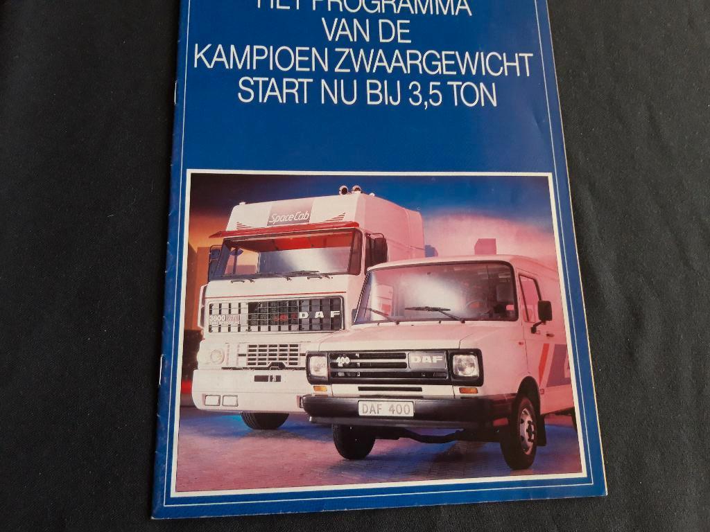 folder - poster DAF programma RAI 1990 editie ,, DAF trucks, Ophalen of Verzenden, Zo goed als nieuw, Overige merken