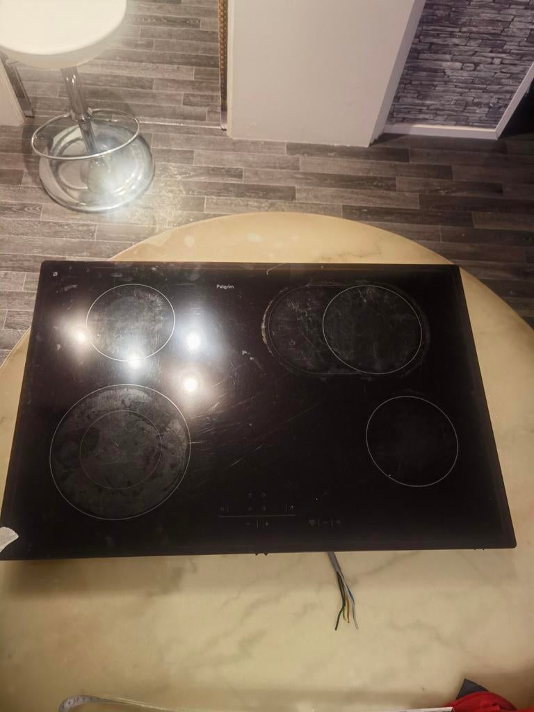 Gebruikt goed werkend Pelgrim keramische kookplaat, Gebruikt, Keramisch, Inbouw, 4 kookzones