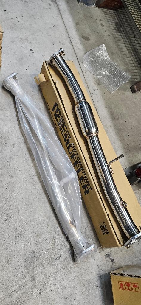 M2-Motorport tussendemper en middenpijp Mazda MX5 NA NIEUW, Auto diversen, Tuning en Styling, Ophalen of Verzenden