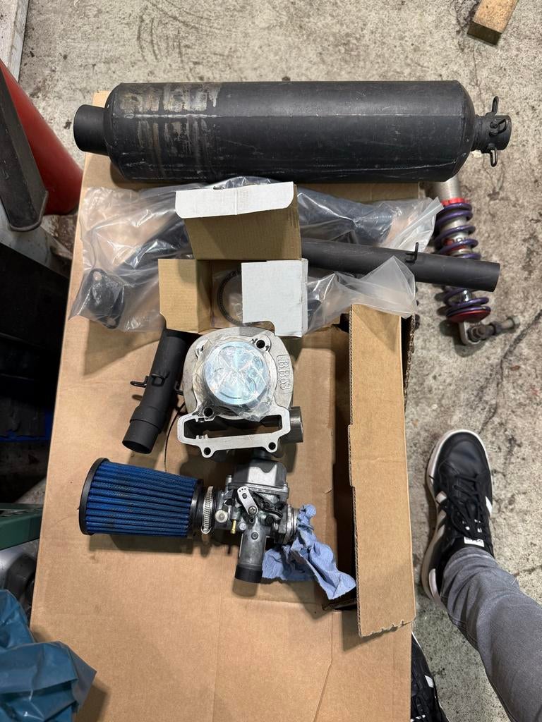RK1 Bigbore Set + Uitlaat + Carburateur!, Sport en Fitness, Ophalen of Verzenden, Nieuw