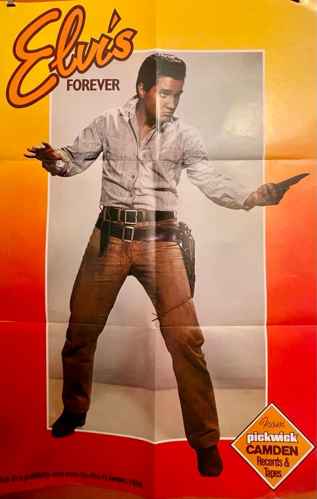 Elvis Presley Forever Poster - Pickwick Camden, Verzamelen, Posters, Ophalen of Verzenden, A1 t/m A3, Muziek, Rechthoekig Staand
