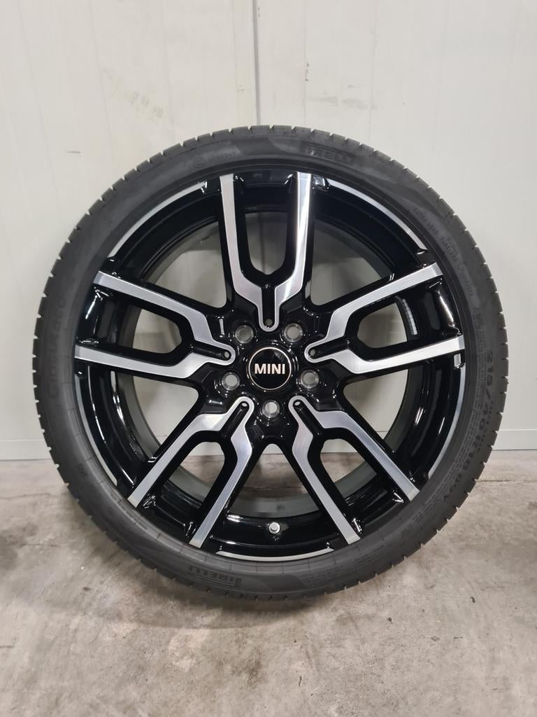 18' Mini Cooper F65 F66 F67 Styling 960 JCW met zomerbanden, Ophalen, 18 inch, 215 mm, Banden en Velgen