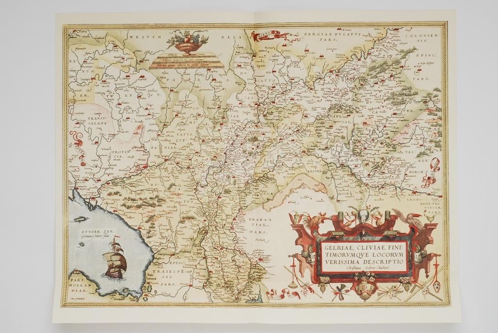 Oude landkaart Gelderland Gelriae 1570 Abraham Ortelius, Verzenden, Voor 1800, Nederland, Landkaart