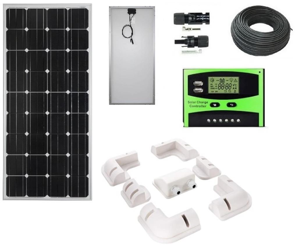 260Wp zonnepaneel set solar accu camper boot tuin caravan, Ophalen of Verzenden, Nieuw