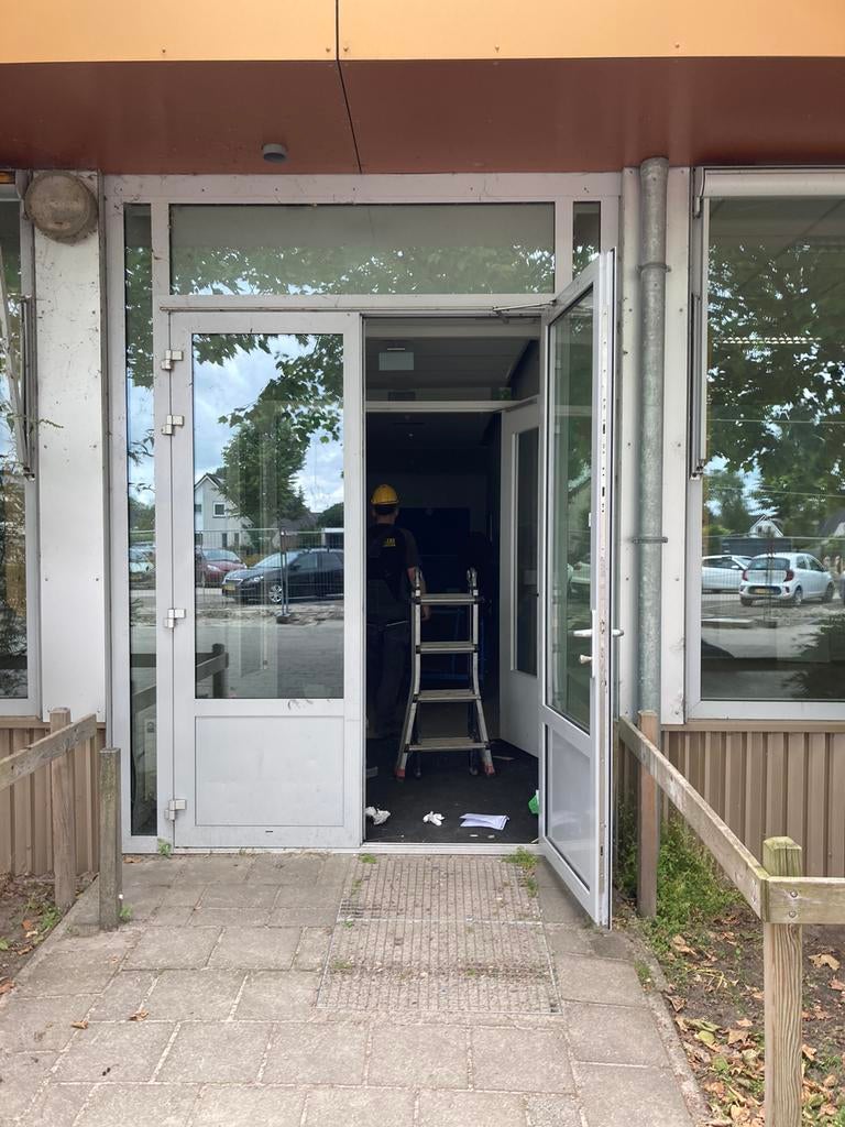 Dubbele deuren | hardhouten|aluminium | HR++glas | gebruikt, Aluminium, Zo goed als nieuw, Schuifpui, Ophalen