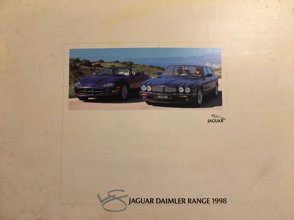 2x Jaguar XJ XK X-Type Daimler brochures folders 1998 + 2005, Ophalen of Verzenden, Zo goed als nieuw, Overige merken