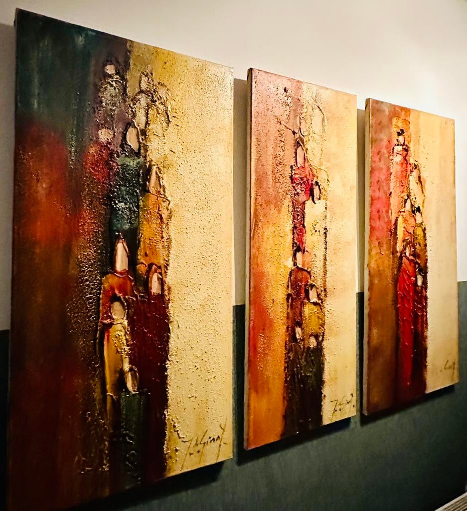 Prachtig drieluik, Ophalen of Verzenden