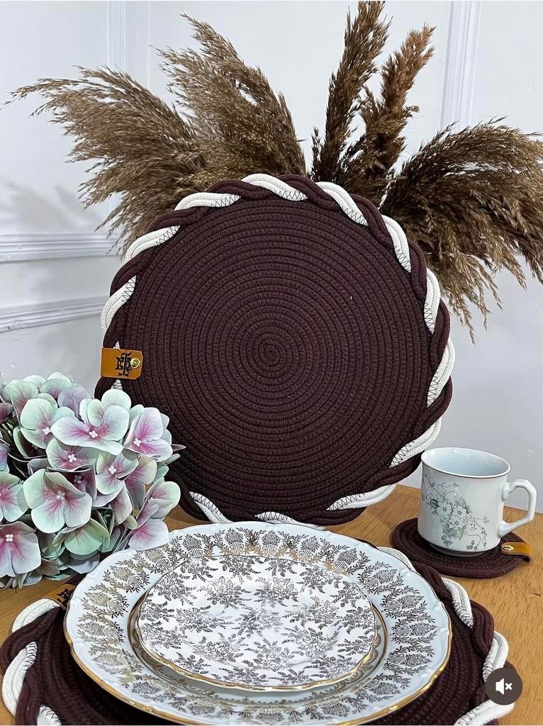 Tafeldecoratie Set:Placemats, Runner & Onderzetters, Huis en Inrichting, Keuken | Bestek, Nieuw, Bestekset, Overige materialen