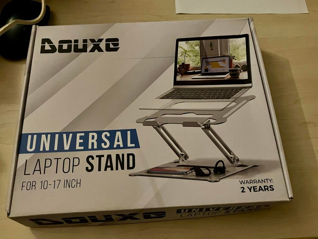 Universele Laptop Standaard - Nieuw in doos!, Ophalen, Nieuw, In hoogte verstelbaar